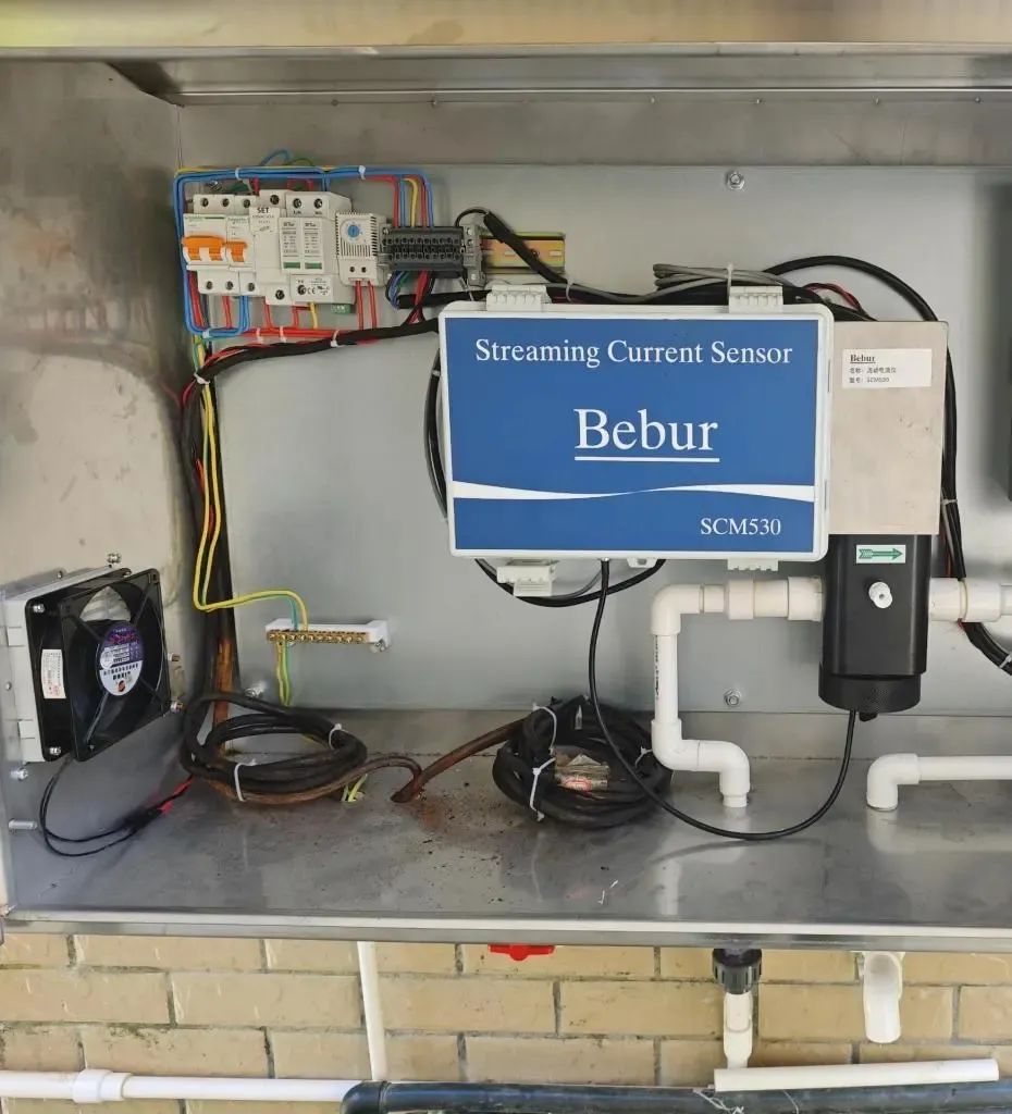 SCM530流動電流儀在福州某水廠的應用現場